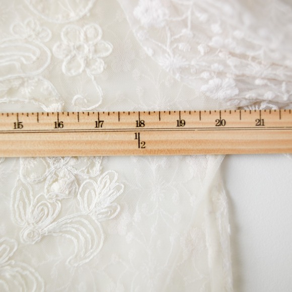 Sundance Romantic Lace Top M Ivory Embroidered Fairy Cottage Boho Festival Sheer - Picture 11 of 11